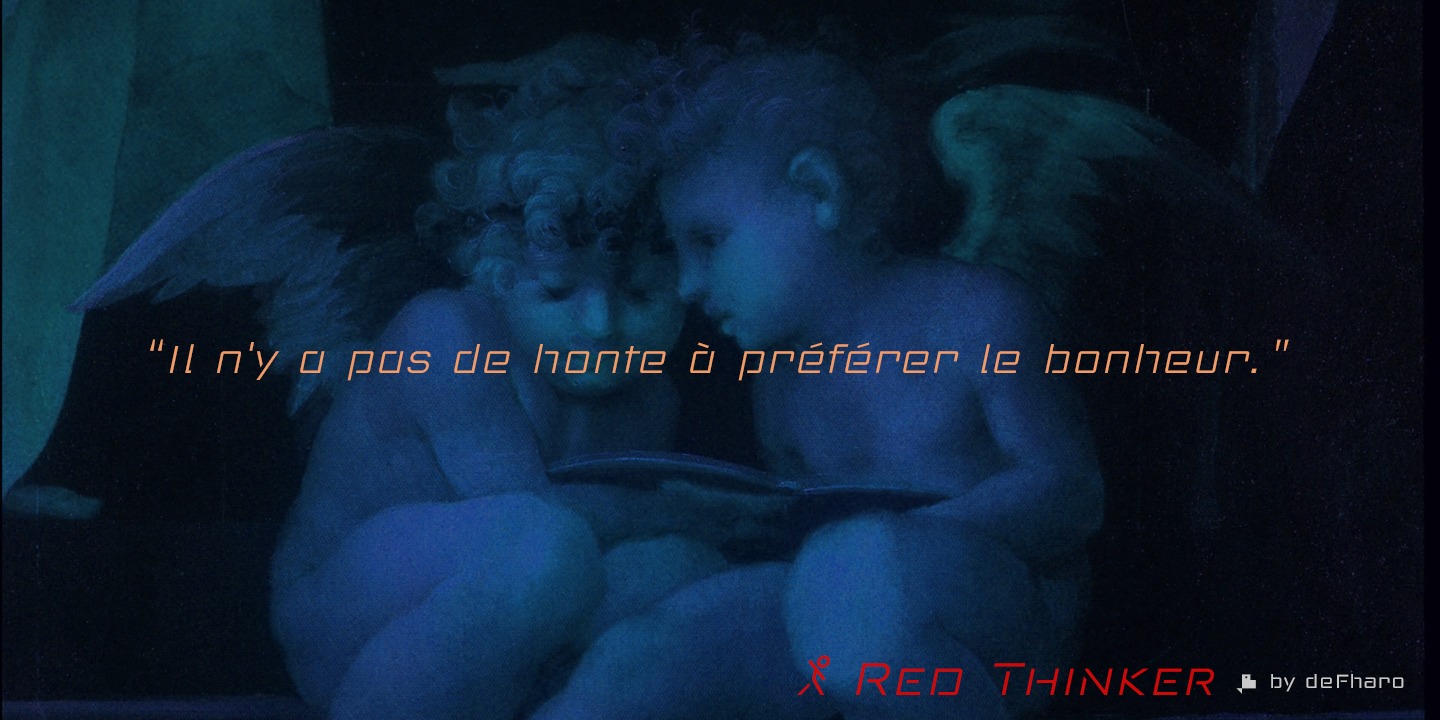 Example font Red Thinker #6